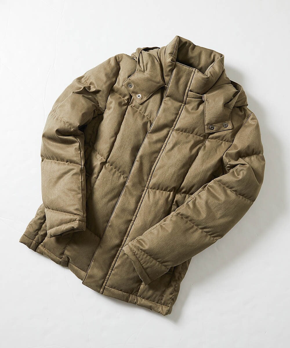 MNJAS45450 MICHEL KLEIN HOMME(ミッシェルクラン オム) ベジタブルスエードダウン カーキ