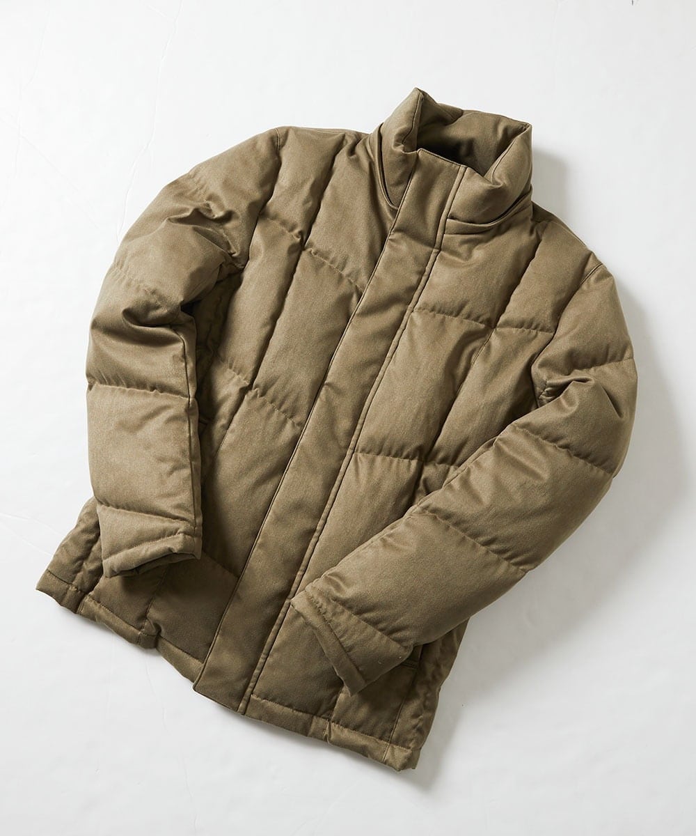 MNJAS45450 MICHEL KLEIN HOMME(ミッシェルクラン オム) ベジタブルスエードダウン カーキ