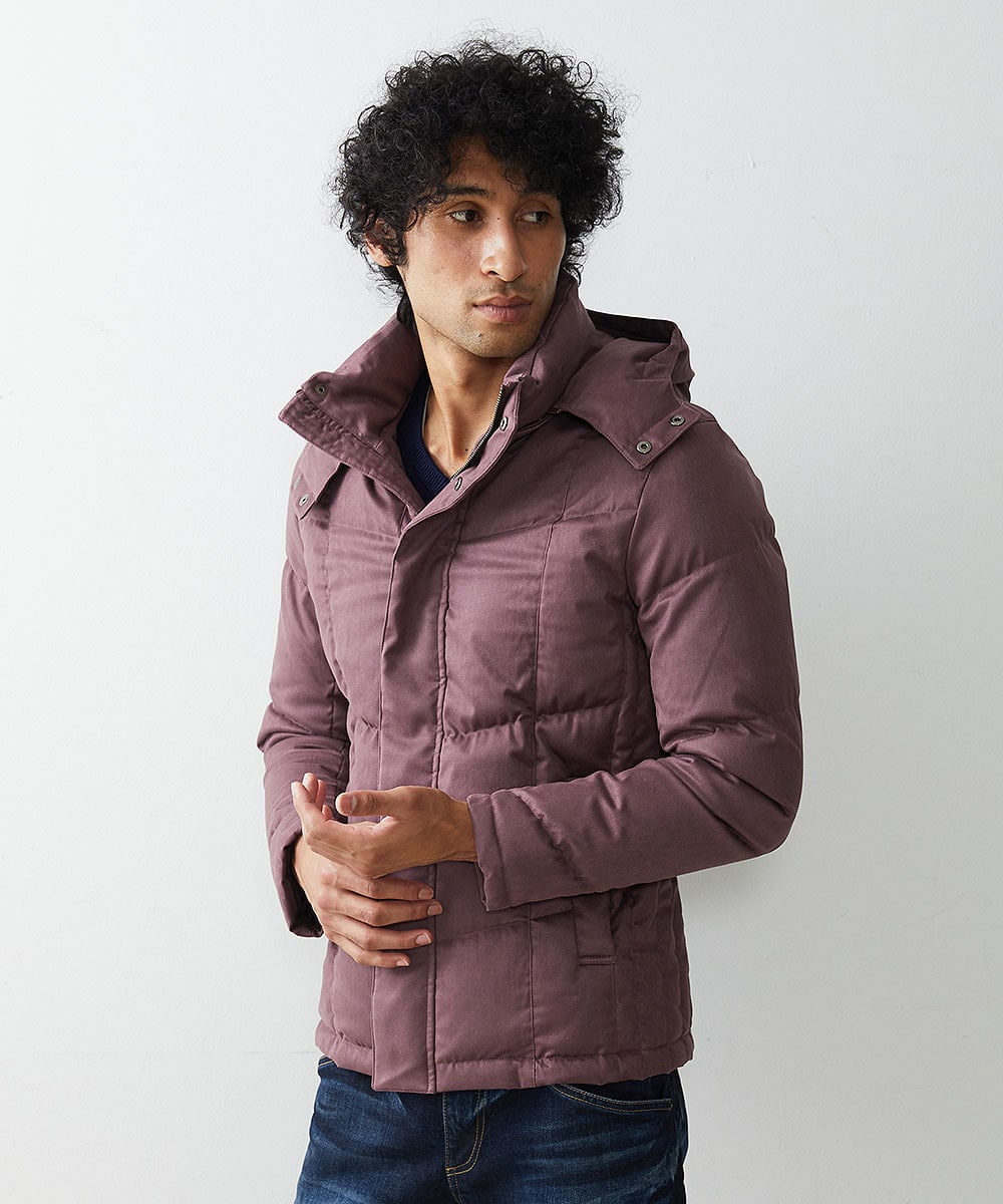 MNJAS45450 MICHEL KLEIN HOMME(ミッシェルクラン オム) ベジタブルスエードダウン パープル