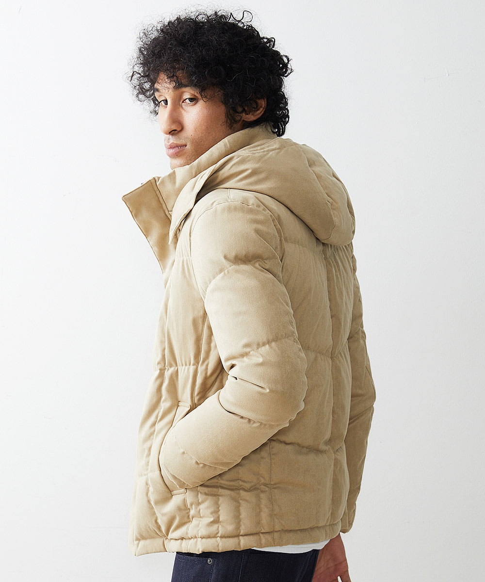 MNJAS45450 MICHEL KLEIN HOMME(ミッシェルクラン オム) ベジタブルスエードダウン ベージュ