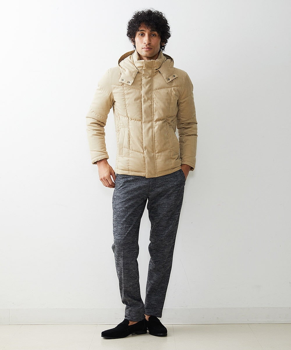 MNJAS45450 MICHEL KLEIN HOMME(ミッシェルクラン オム) ベジタブルスエードダウン ベージュ