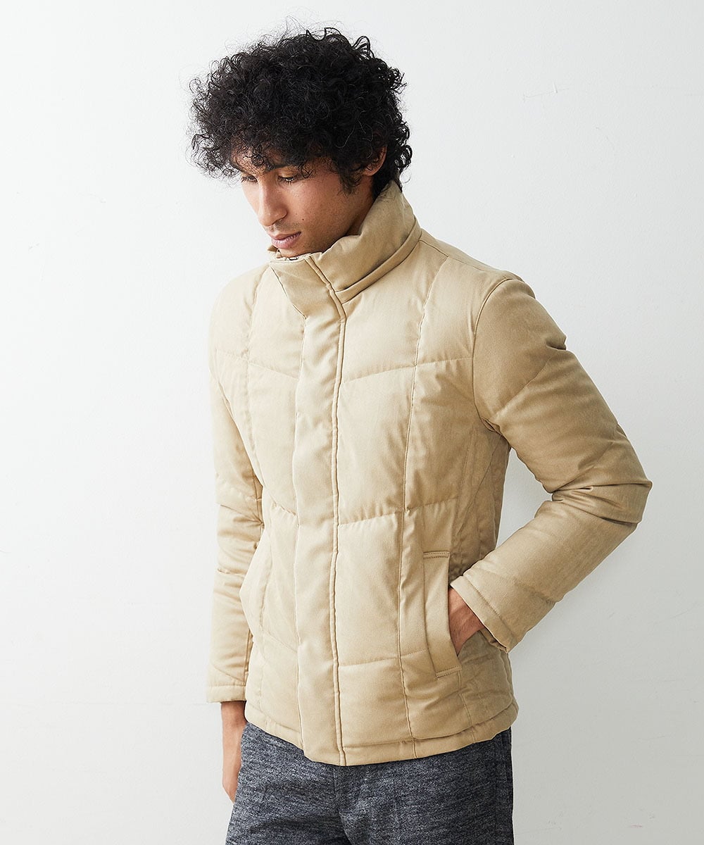 MNJAS45450 MICHEL KLEIN HOMME(ミッシェルクラン オム) ベジタブルスエードダウン ベージュ