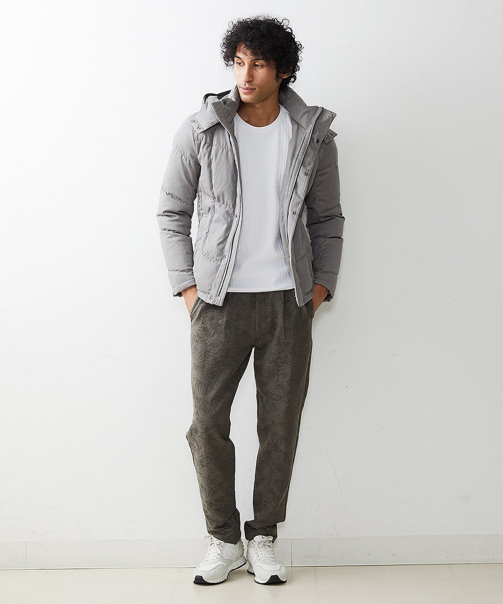 MNJAS45450 MICHEL KLEIN HOMME(ミッシェルクラン オム) ベジタブルスエードダウン グレー