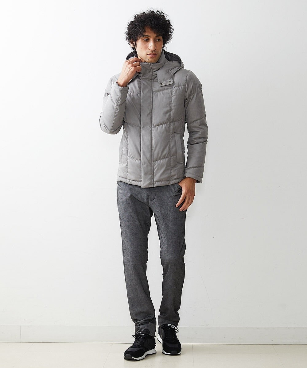 MNJAS45450 MICHEL KLEIN HOMME(ミッシェルクラン オム) ベジタブルスエードダウン グレー