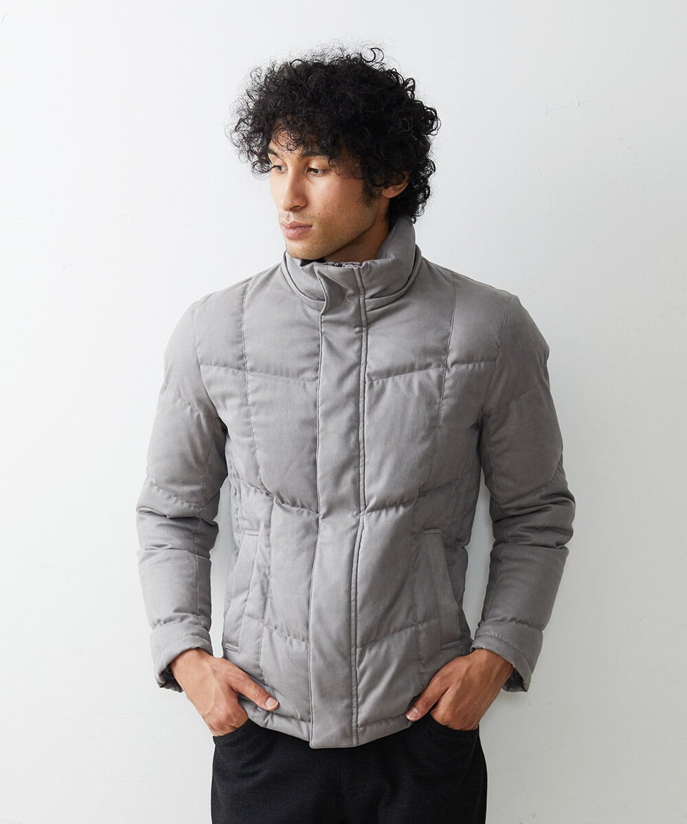 MNJAS45450 MICHEL KLEIN HOMME(ミッシェルクラン オム) ベジタブルスエードダウン グレー