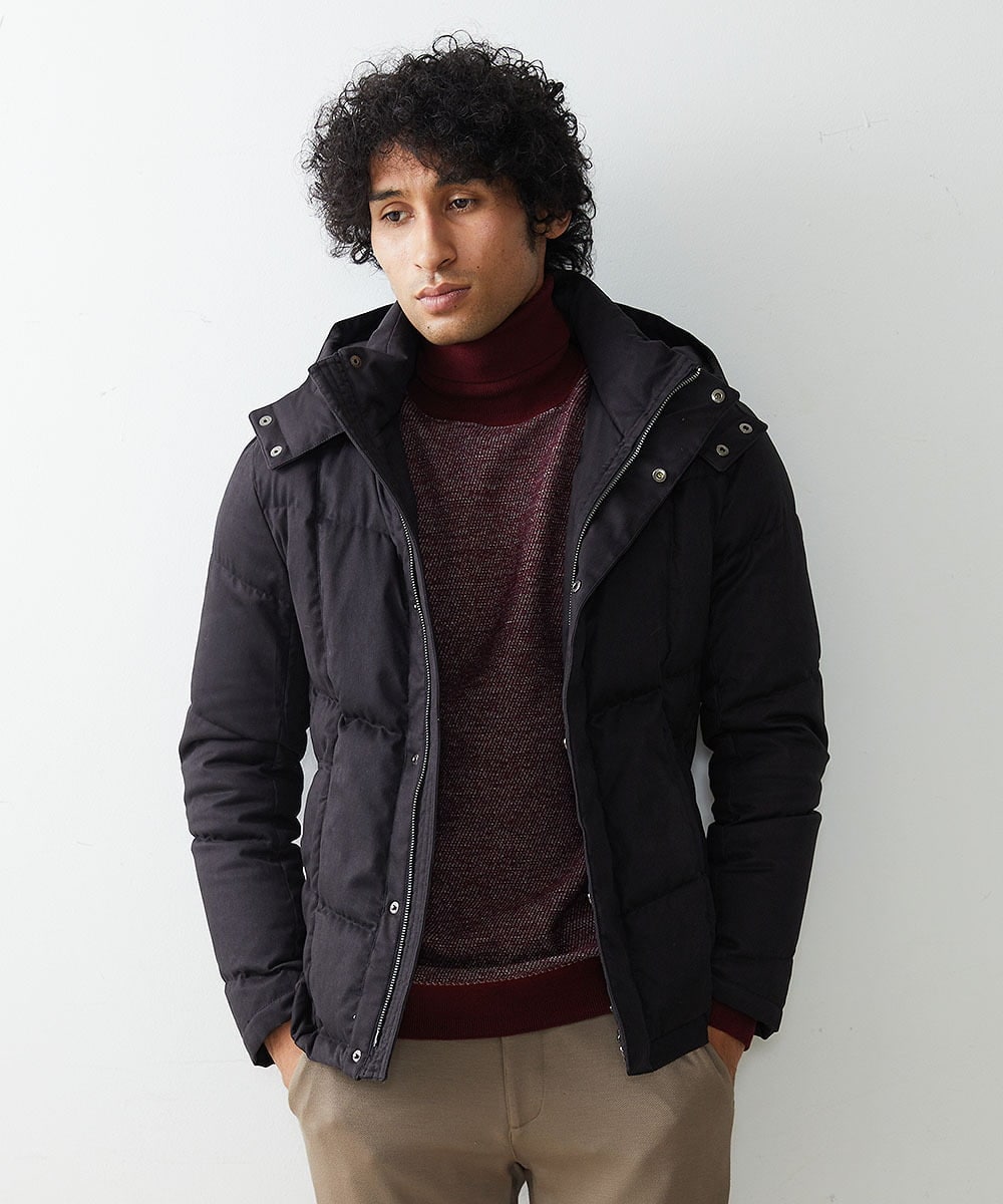 MNJAS45450 MICHEL KLEIN HOMME(ミッシェルクラン オム) ベジタブルスエードダウン ブラック