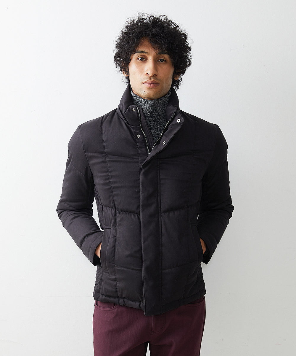 MNJAS45450 MICHEL KLEIN HOMME(ミッシェルクラン オム) ベジタブルスエードダウン ブラック
