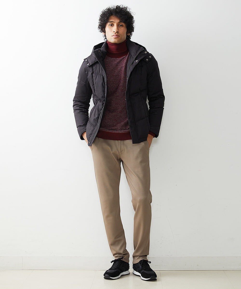MNJAS45450 MICHEL KLEIN HOMME(ミッシェルクラン オム) ベジタブルスエードダウン ブラック