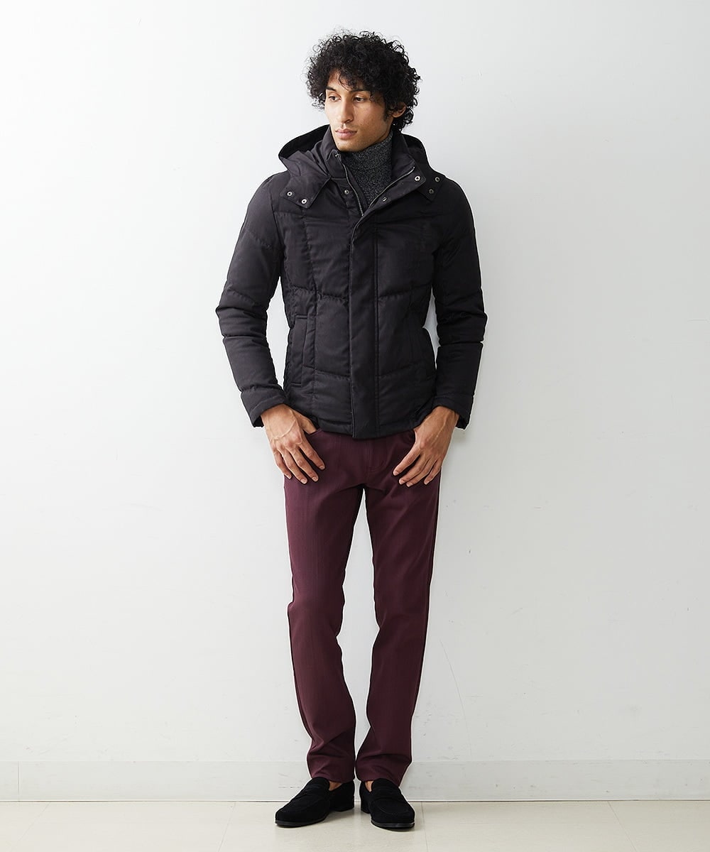 MNJAS45450 MICHEL KLEIN HOMME(ミッシェルクラン オム) ベジタブルスエードダウン ブラック