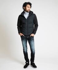 MNJAV40390 MICHEL KLEIN HOMME(ミッシェルクラン オム) ダウンコンビネーションブルゾン ブラック(94)
