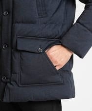 MNJAV41450 MICHEL KLEIN HOMME(ミッシェルクラン オム) ウォームポケット付ダウンブルゾン ネイビー(57)
