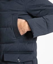 MNJAV41450 MICHEL KLEIN HOMME(ミッシェルクラン オム) ウォームポケット付ダウンブルゾン ネイビー(57)