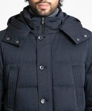 MNJAV41450 MICHEL KLEIN HOMME(ミッシェルクラン オム) ウォームポケット付ダウンブルゾン ネイビー(57)