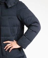 MNJAV41450 MICHEL KLEIN HOMME(ミッシェルクラン オム) ウォームポケット付ダウンブルゾン ネイビー(57)