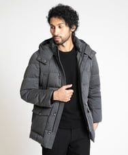 MNJAV41450 MICHEL KLEIN HOMME(ミッシェルクラン オム) ウォームポケット付ダウンブルゾン グレー(92)