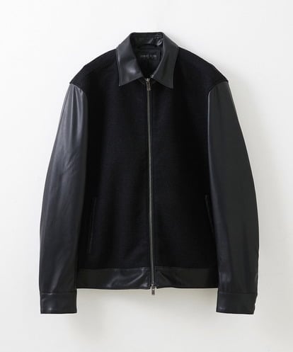 MNJAV84540 MICHEL KLEIN HOMME ウールコンビネーションブルゾン