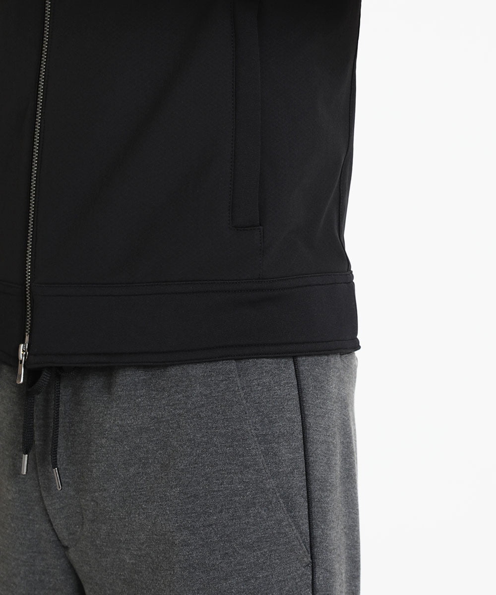 MNJAV86390 MICHEL KLEIN HOMME(ミッシェルクラン オム) ウォーターテックライダースブルゾン ブラック(94)
