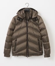 MNJCC60720 MICHEL KLEIN HOMME(ミッシェルクラン オム) シャンブレーダウンジャケット カーキ