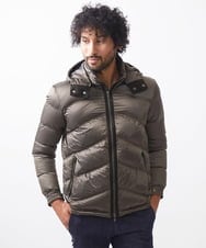 MNJCC60720 MICHEL KLEIN HOMME(ミッシェルクラン オム) シャンブレーダウンジャケット カーキ
