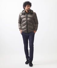 MNJCC60720 MICHEL KLEIN HOMME(ミッシェルクラン オム) シャンブレーダウンジャケット カーキ