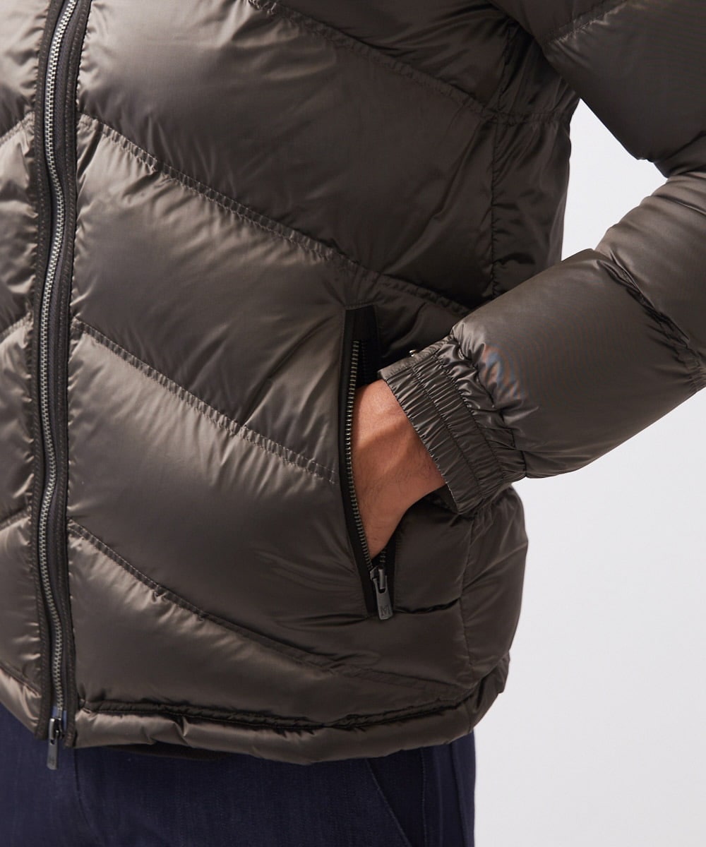 MNJCC60720 MICHEL KLEIN HOMME(ミッシェルクラン オム) シャンブレーダウンジャケット カーキ