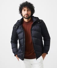 MNJCC60720 MICHEL KLEIN HOMME(ミッシェルクラン オム) シャンブレーダウンジャケット ブラック