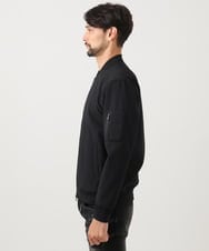 MNJCD52450 MICHEL KLEIN HOMME(ミッシェルクラン オム) 【セットアップ】ビックへリンボンMA-1ブルゾン ブラック