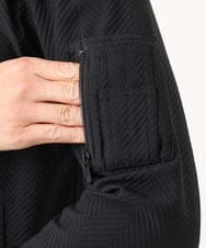 MNJCD52450 MICHEL KLEIN HOMME(ミッシェルクラン オム) 【セットアップ】ビックへリンボンMA-1ブルゾン ブラック