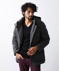 MNJCV43490 MICHEL KLEIN HOMME(ミッシェルクラン オム) ウールダウンブルゾン（ウォームポケット付） グレー(92)