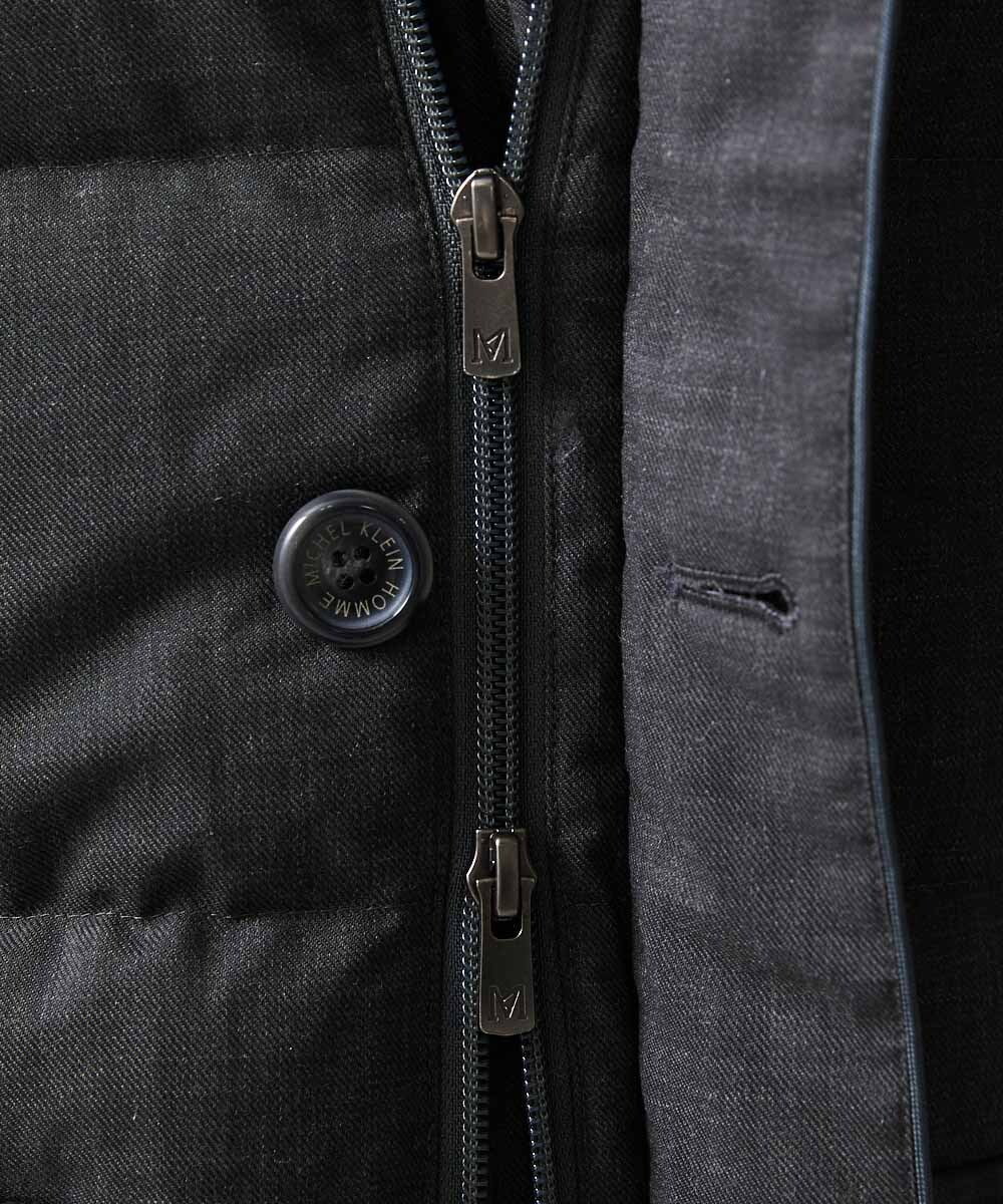 MNJCV43490 MICHEL KLEIN HOMME(ミッシェルクラン オム) ウールダウンブルゾン（ウォームポケット付） グレー(92)