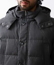 MNJCV43490 MICHEL KLEIN HOMME(ミッシェルクラン オム) ウールダウンブルゾン（ウォームポケット付） グレー(92)