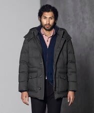 MNJCV43490 MICHEL KLEIN HOMME(ミッシェルクラン オム) ウールダウンブルゾン（ウォームポケット付） ブラック(94)