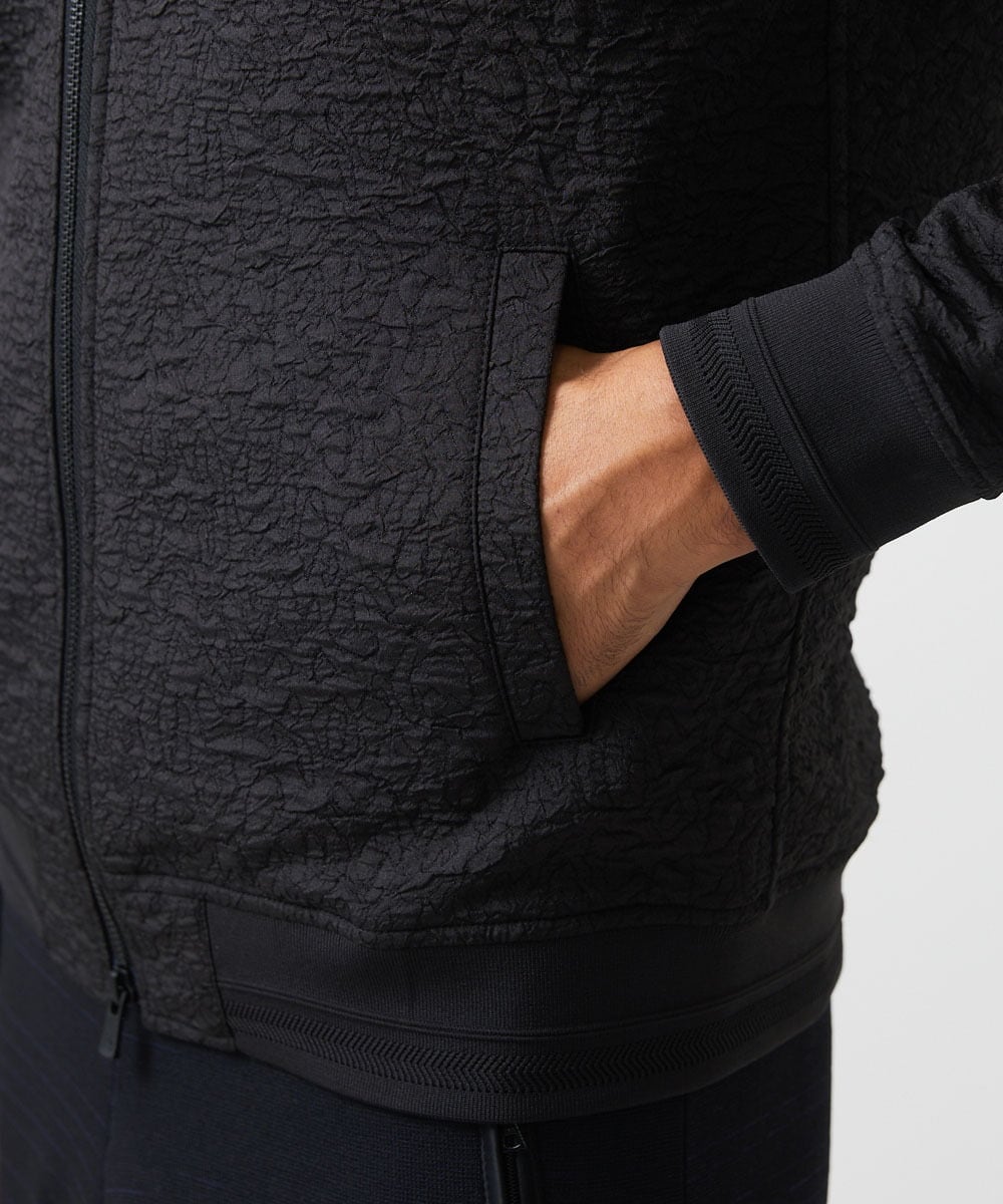 MNJDA52400 MICHEL KLEIN HOMME(ミッシェルクラン オム) ジャガードMA-1ブルゾン セットアップ ブラック