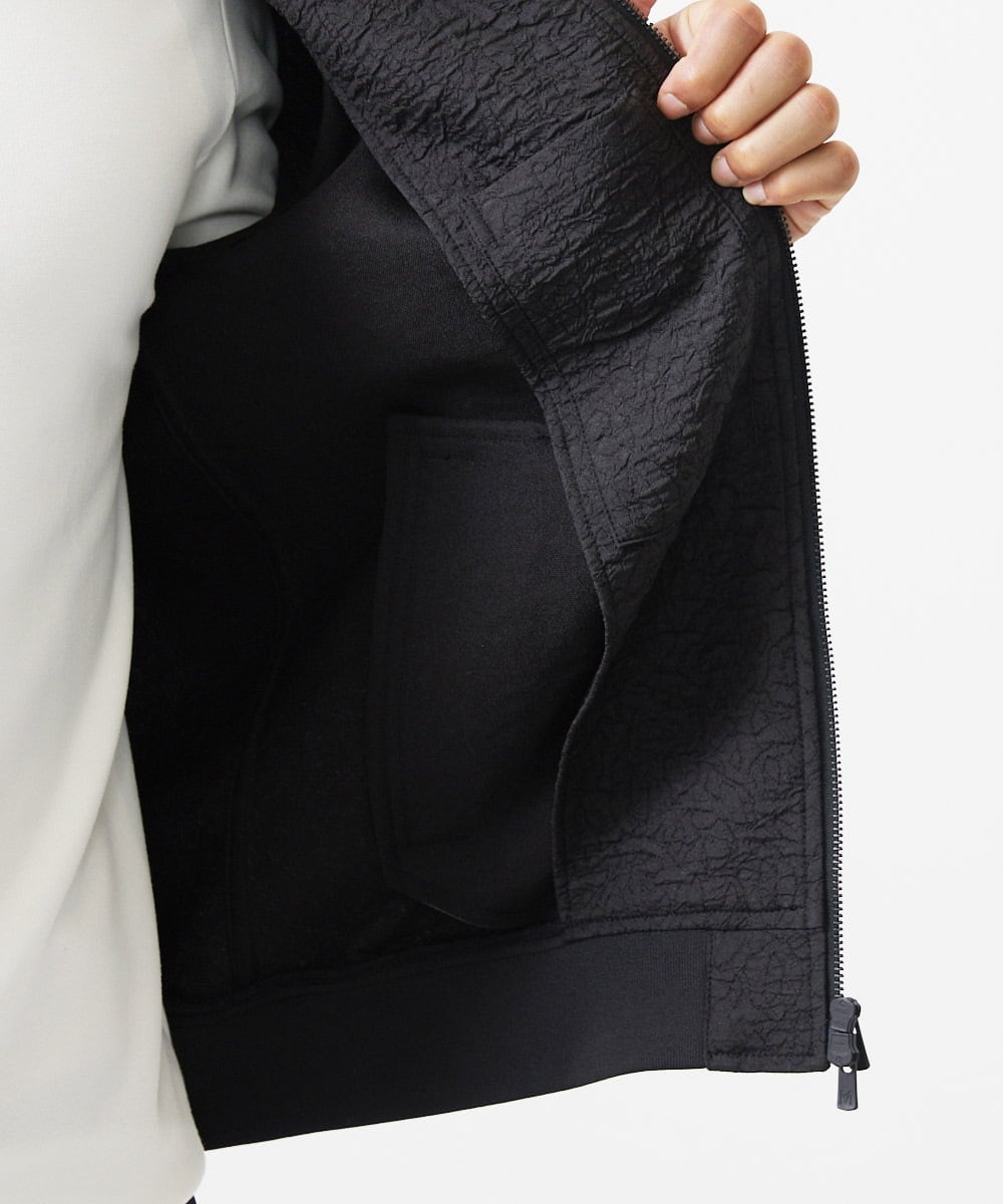 MNJDA52400 MICHEL KLEIN HOMME(ミッシェルクラン オム) ジャガードMA-1ブルゾン セットアップ ブラック