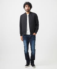 MNJDA52400 MICHEL KLEIN HOMME(ミッシェルクラン オム) ジャガードMA-1ブルゾン セットアップ ブラック