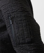MNJDA52400 MICHEL KLEIN HOMME(ミッシェルクラン オム) ジャガードMA-1ブルゾン セットアップ ブラック