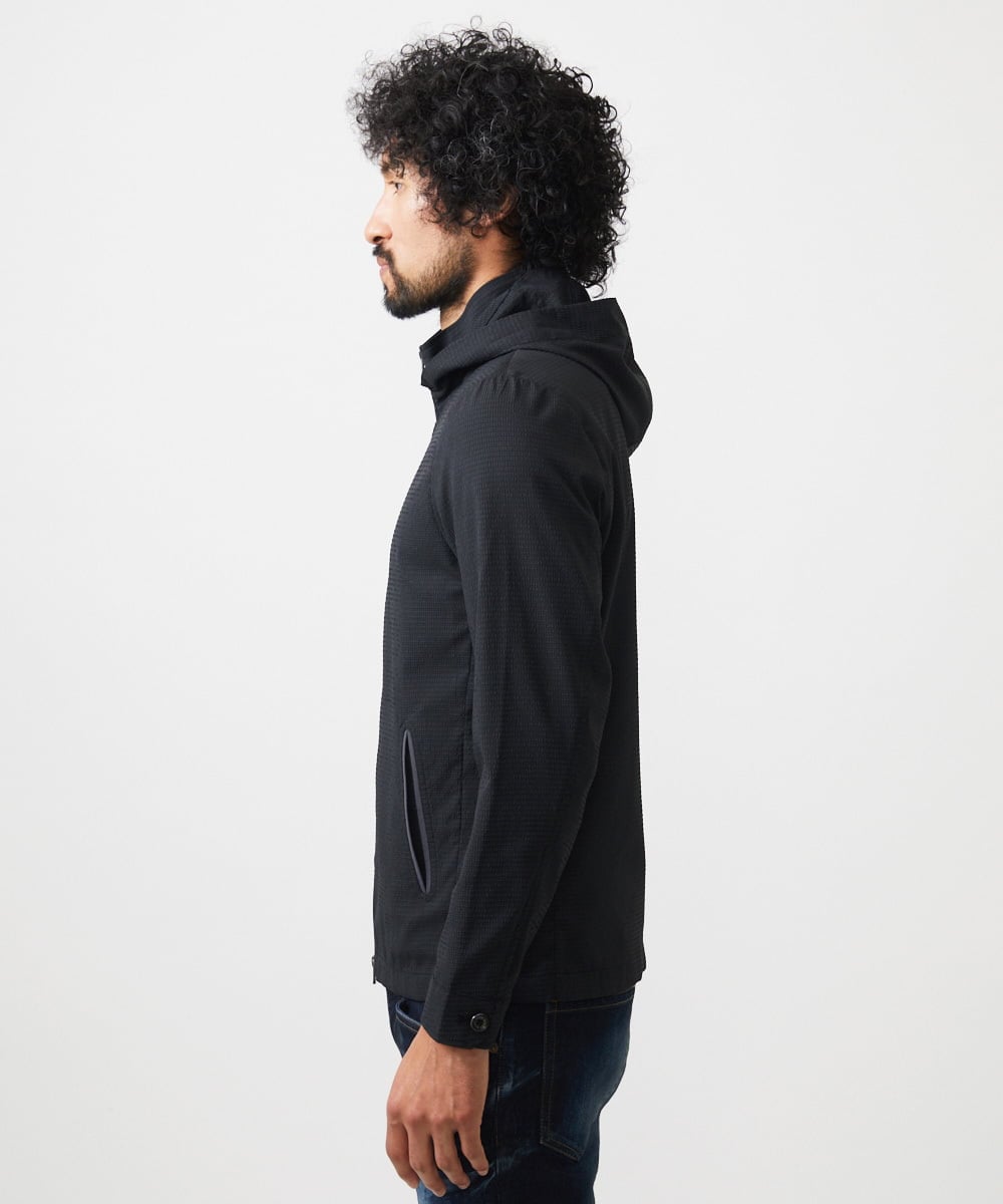 MNJDC55430 MICHEL KLEIN HOMME(ミッシェルクラン オム) フード付きブルゾン ブラック