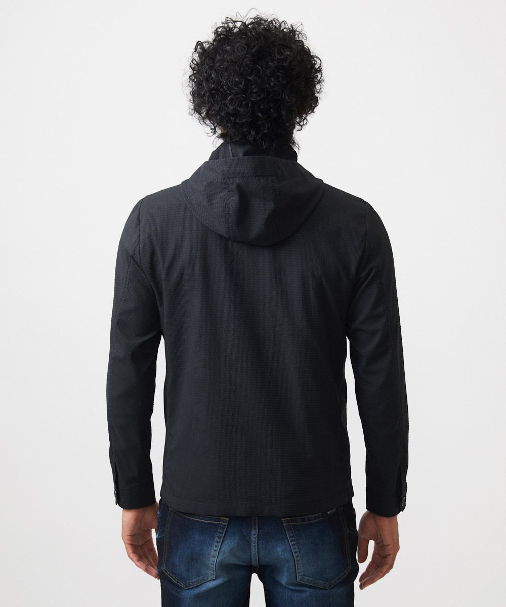 MNJDC55430 MICHEL KLEIN HOMME(ミッシェルクラン オム) フード付きブルゾン ブラック