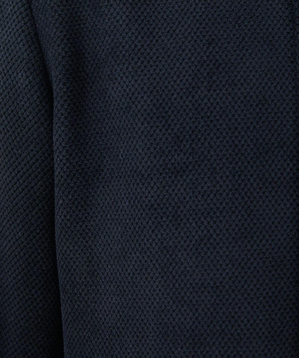 MNJDS30390 MICHEL KLEIN HOMME(ミッシェルクラン オム) ニットライダースブルゾン ブラック