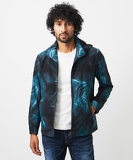 MNJGA54500 MICHEL KLEIN HOMME(ミッシェルクラン オム) スモーク柄メッシュパーカーブルゾン ブラック