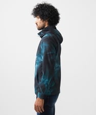 MNJGA54500 MICHEL KLEIN HOMME(ミッシェルクラン オム) スモーク柄メッシュパーカーブルゾン ブラック