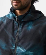 MNJGA54500 MICHEL KLEIN HOMME(ミッシェルクラン オム) スモーク柄メッシュパーカーブルゾン ブラック