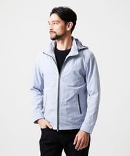 MNJGD55430 MICHEL KLEIN HOMME(ミッシェルクラン オム) フード付きスタンドカラーブルゾン ライトブルー