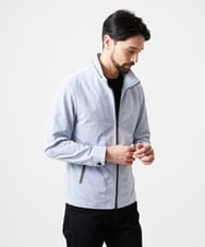 MNJGD55430 MICHEL KLEIN HOMME(ミッシェルクラン オム) フード付きスタンドカラーブルゾン ライトブルー