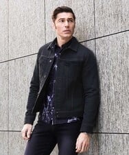MNJGD90360 MICHEL KLEIN HOMME(ミッシェルクラン オム) 《日本製》20th　FACTOTUMコラボ　デニムジャケット ブラック