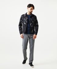MNJGD91360 MICHEL KLEIN HOMME(ミッシェルクラン オム) 《日本製》20th　FACTOTUMコラボ　スモーク柄デニムジャケット ブラック