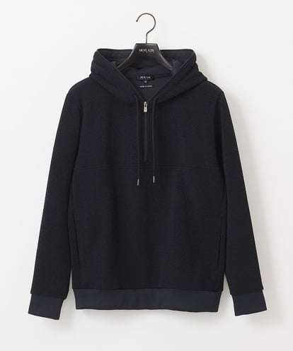 MNKAC57250 MICHEL KLEIN HOMME 《日本製》モールZIPプルオーバーパーカー