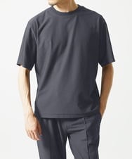 MNKAD55160 MICHEL KLEIN HOMME(ミッシェルクラン オム) 【SUPERGAコラボ】クルーネックカットソー ダークグレー