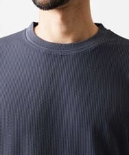 MNKAD55160 MICHEL KLEIN HOMME(ミッシェルクラン オム) 【SUPERGAコラボ】クルーネックカットソー ダークグレー