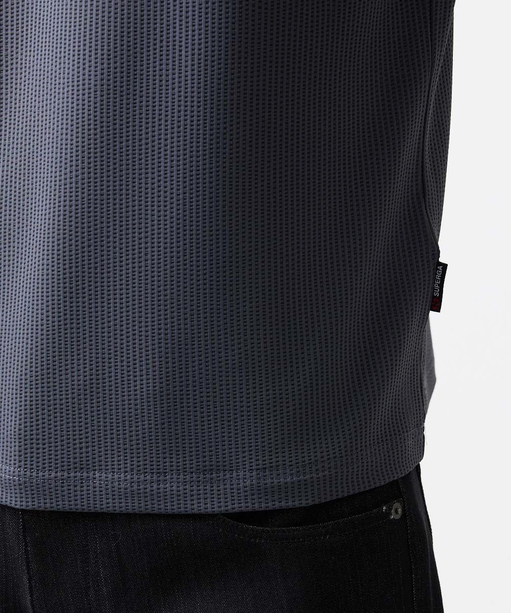 MNKAD55160 MICHEL KLEIN HOMME(ミッシェルクラン オム) 【SUPERGAコラボ】クルーネックカットソー ダークグレー